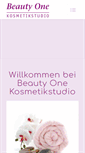 Mobile Screenshot of beautyonekosmetik.de